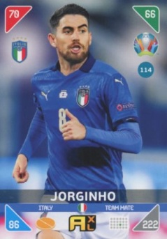 Jorginho Italy Panini UEFA EURO 2020 Kick Off #114