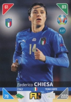 Federico Chiesa Italy Panini UEFA EURO 2020 Kick Off #117