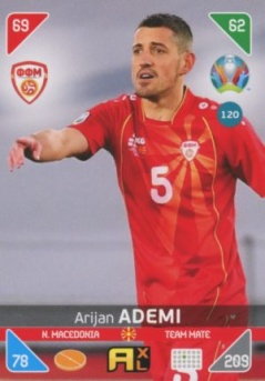 Arijan Ademi North Macedonia Panini UEFA EURO 2020 Kick Off #120