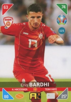 Enis Bardhi North Macedonia Panini UEFA EURO 2020 Kick Off #121