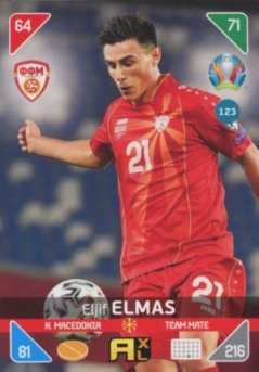 Eljif Elmas North Macedonia Panini UEFA EURO 2020 Kick Off #123