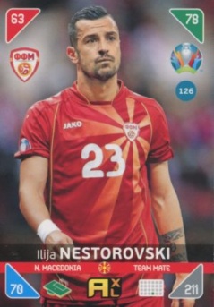 Ilija Nestorovski North Macedonia Panini UEFA EURO 2020 Kick Off #126