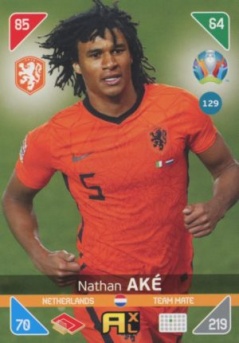 Nathan Ake Netherlands Panini UEFA EURO 2020 Kick Off #129