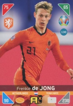 Frenkie de Jong Netherlands Panini UEFA EURO 2020 Kick Off #130