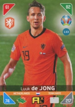 Luuk de Jong Netherlands Panini UEFA EURO 2020 Kick Off #133