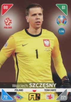 Wojciech Szczesny Poland Panini UEFA EURO 2020 Kick Off #136
