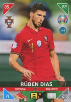 Ruben Dias Portugal Panini UEFA EURO 2020 Kick Off #145