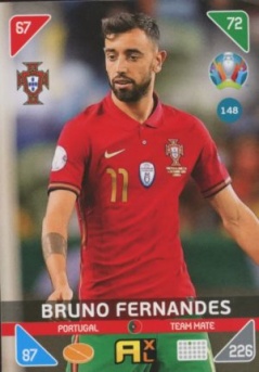 Bruno Fernandes Portugal Panini UEFA EURO 2020 Kick Off #148
