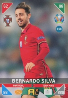 Bernardo Silva Portugal Panini UEFA EURO 2020 Kick Off #150