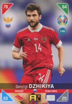 Georgi Dzhikiya Russia Panini UEFA EURO 2020 Kick Off #156