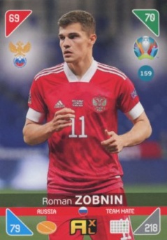 Roman Zobnin Russia Panini UEFA EURO 2020 Kick Off #159