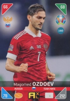 Magomed Ozdoev Russia Panini UEFA EURO 2020 Kick Off #160