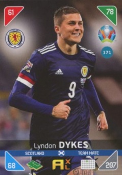 Lyndon Dykes Scotland Panini UEFA EURO 2020 Kick Off #171