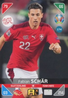 Fabian Schar Switzerland Panini UEFA EURO 2020 Kick Off #174