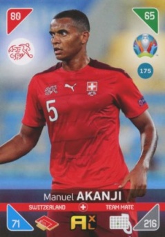 Manuel Akanji Switzerland Panini UEFA EURO 2020 Kick Off #175