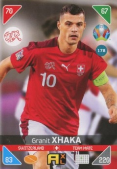 Granit Xhaka Switzerland Panini UEFA EURO 2020 Kick Off #178