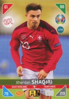 Xherdan Shaqiri Switzerland Panini UEFA EURO 2020 Kick Off #179