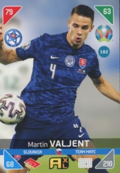 Martin Valjent Slovakia Panini UEFA EURO 2020 Kick Off #182