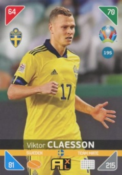 Viktor Claesson Sweden Panini UEFA EURO 2020 Kick Off #195