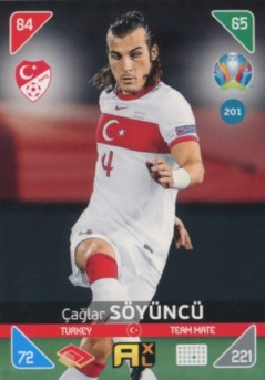 Caglar Soyuncu Turkey Panini UEFA EURO 2020 Kick Off #201
