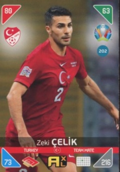 Zeki Celik Turkey Panini UEFA EURO 2020 Kick Off #202