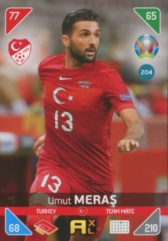 Umut Meras Turkey Panini UEFA EURO 2020 Kick Off #204