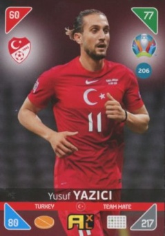 Yusuf Yazici Turkey Panini UEFA EURO 2020 Kick Off #206