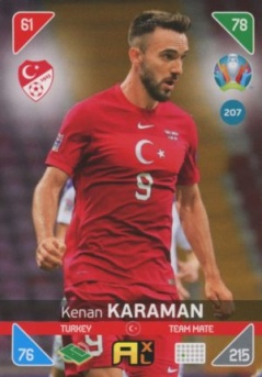 Kenan Karaman Turkey Panini UEFA EURO 2020 Kick Off #207