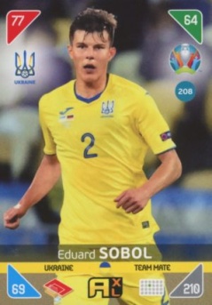 Eduard Sobol Ukraine Panini UEFA EURO 2020 Kick Off #208