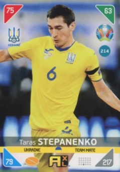 Taras Stepanenko Ukraine Panini UEFA EURO 2020 Kick Off #214