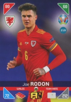 Joe Rodon Wales Panini UEFA EURO 2020 Kick Off #219