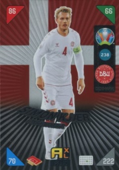 Simon Kjaer Denmark Panini UEFA EURO 2020 Kick Off Fans' Favourites #238