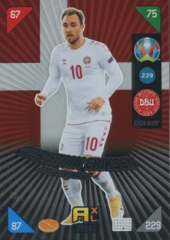 Christian Eriksen Denmark Panini UEFA EURO 2020 Kick Off Fans' Favourites #239