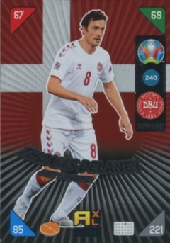 Thomas Delaney Denmark Panini UEFA EURO 2020 Kick Off Fans' Favourites #240