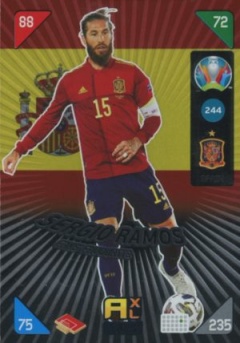 Sergio Ramos Spain Panini UEFA EURO 2020 Kick Off Fans' Favourites #244