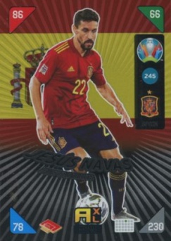 Jesus Navas Spain Panini UEFA EURO 2020 Kick Off Fans' Favourites #245
