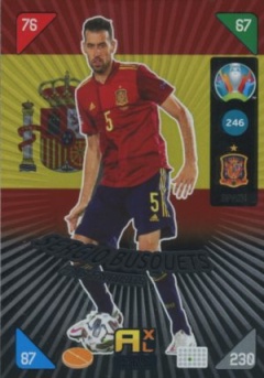 Sergio Busquets Spain Panini UEFA EURO 2020 Kick Off Fans' Favourites #246