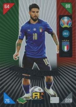 Lorenzo Insigne Italy Panini UEFA EURO 2020 Kick Off Fans' Favourites #261