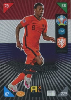 Georginio Wijnaldum Netherlands Panini UEFA EURO 2020 Kick Off Fans' Favourites #267
