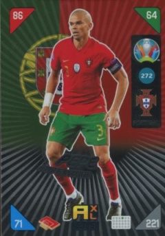 Pepe Portugal Panini UEFA EURO 2020 Kick Off Fans' Favourites #272