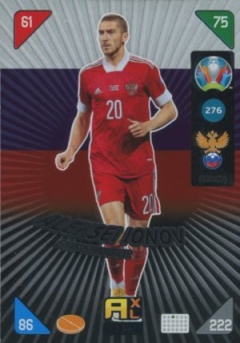 Aleksei Ionov Russia Panini UEFA EURO 2020 Kick Off Fans' Favourites #276