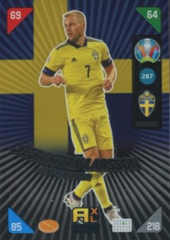 Sebastian Larsson Sweden Panini UEFA EURO 2020 Kick Off Fans' Favourites #287