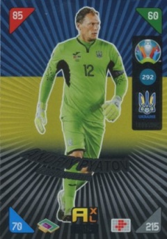 Andriy Pyatov Ukraine Panini UEFA EURO 2020 Kick Off Fans' Favourites #292