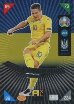 Yevhen Konoplyanka Ukraine Panini UEFA EURO 2020 Kick Off Fans' Favourites #293