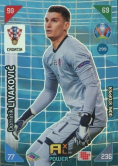 Dominik Livakovic Croatia Panini UEFA EURO 2020 Kick Off Goal Stoppers #299
