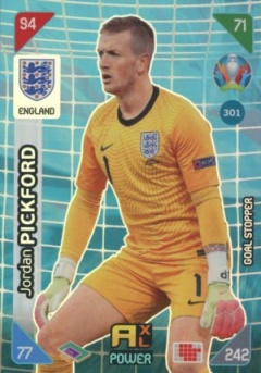 Jordan Pickford England Panini UEFA EURO 2020 Kick Off Goal Stoppers #301