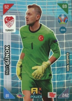 Mert Gunok Turkey Panini UEFA EURO 2020 Kick Off Goal Stoppers #306