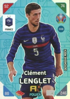 Clement Lenglet France Panini UEFA EURO 2020 Kick Off Defensive Rocks #308