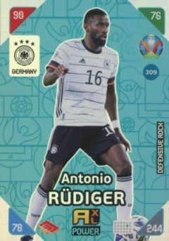 Antonio Rudiger Germany Panini UEFA EURO 2020 Kick Off Defensive Rocks #309
