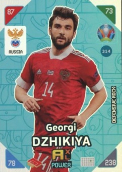 Georgi Dzhikiya Russia Panini UEFA EURO 2020 Kick Off Defensive Rocks #314